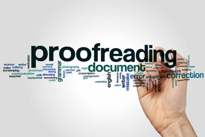thesis proofreading