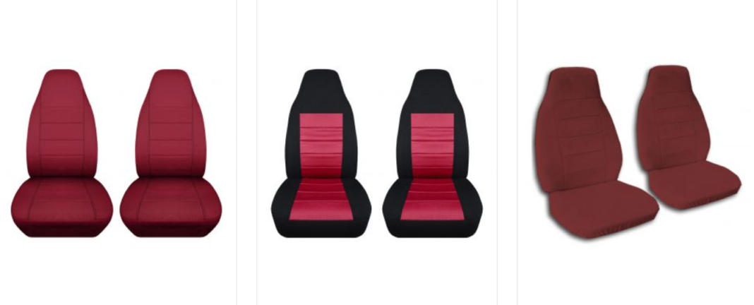 burgundy seat covers for your cars